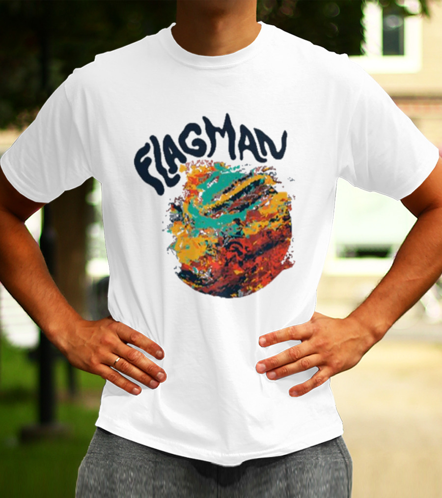 FLAGMAN Swirl Vibrant Earth Hues T-Shirt