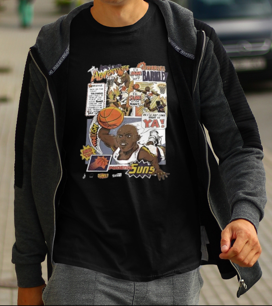 The Adventures Charles Barkley Phoenix Suns Comic Vintage 90s Salem Sportswear T-Shirt
