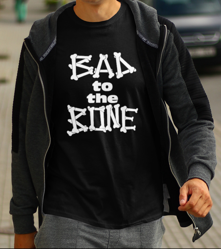 Dominic Fike Bad To The Bone Bone Lettering Typography T-Shirt