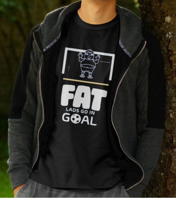 Fat Lads Go In Goal FLGIG Football T-Shirt