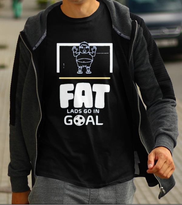 Fat Lads Go In Goal FLGIG Football T-Shirt
