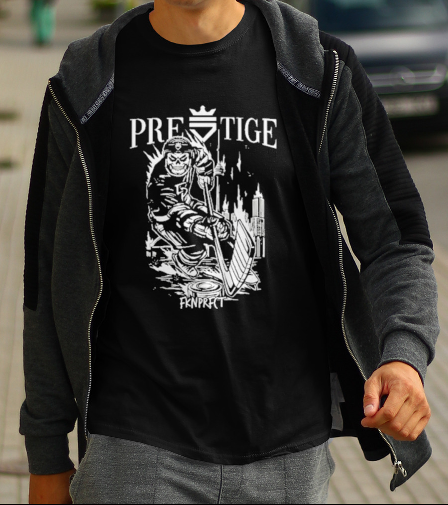 Prestige Fknprfct Toronto Hockey Player City Skyline T-Shirt