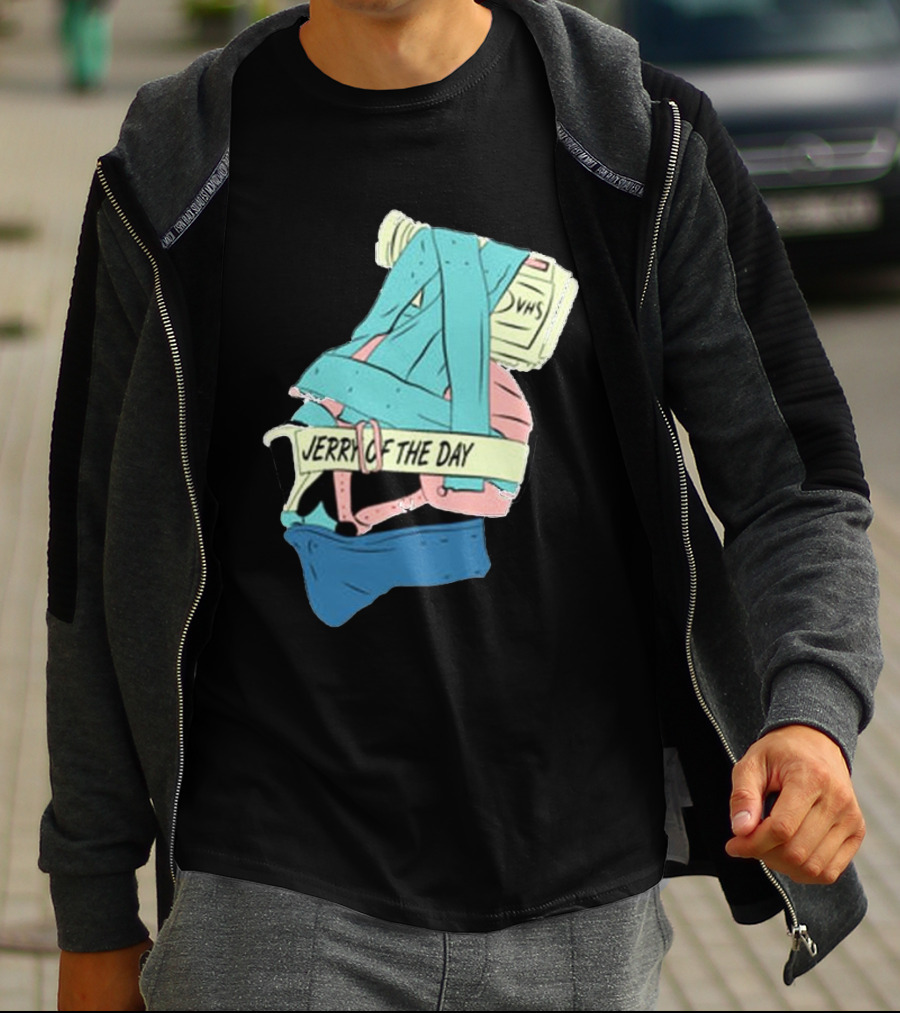 Jerry Of The Day VHS Straps Multicolor Gear T-Shirt