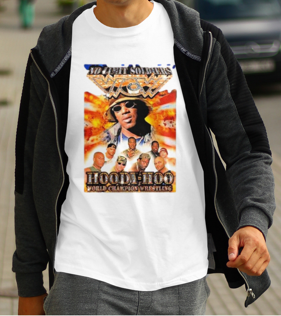 No Limit Soldiers WCW Hoody-Hoo World Champion Wrestling T-Shirt