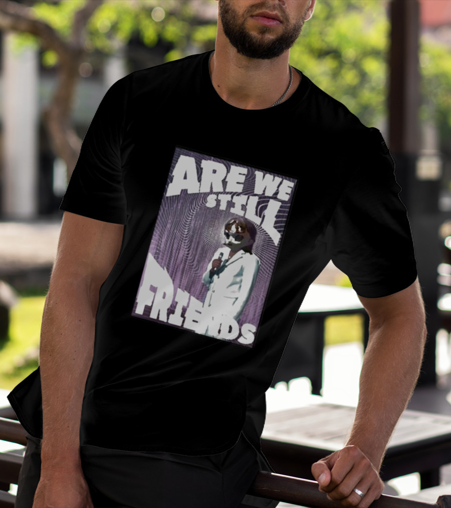 Are We Still Friends Retro Microphone T-Shirt