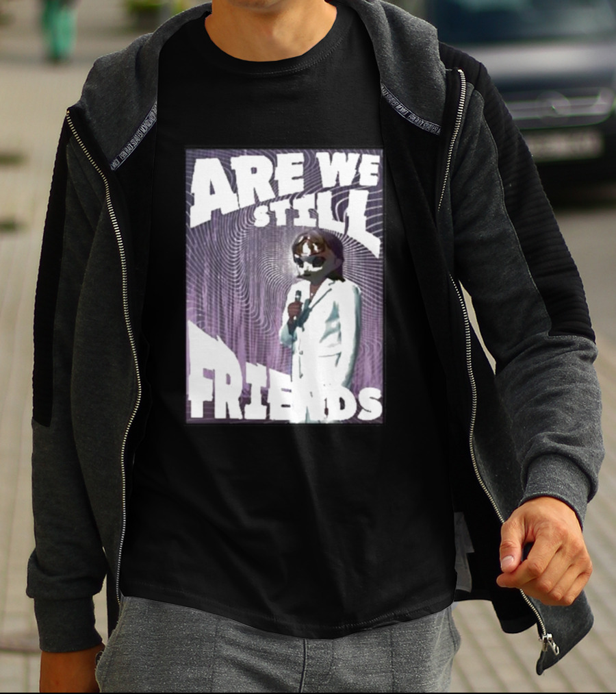 Are We Still Friends Retro Microphone T-Shirt