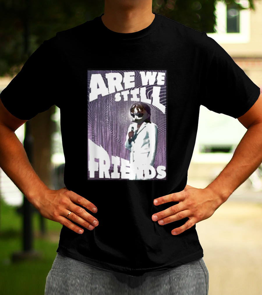 Are We Still Friends Retro Microphone T-Shirt
