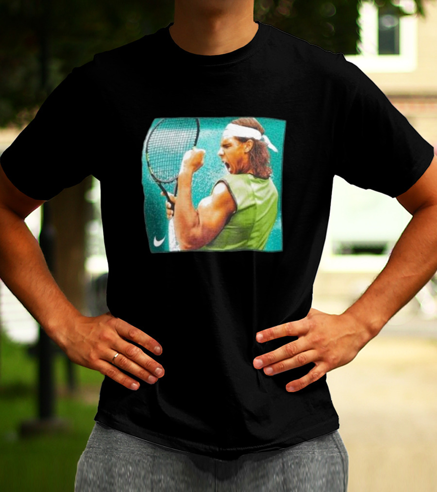 Rafael Nadal Iconic Tennis Celebration Roland Garros T-Shirt