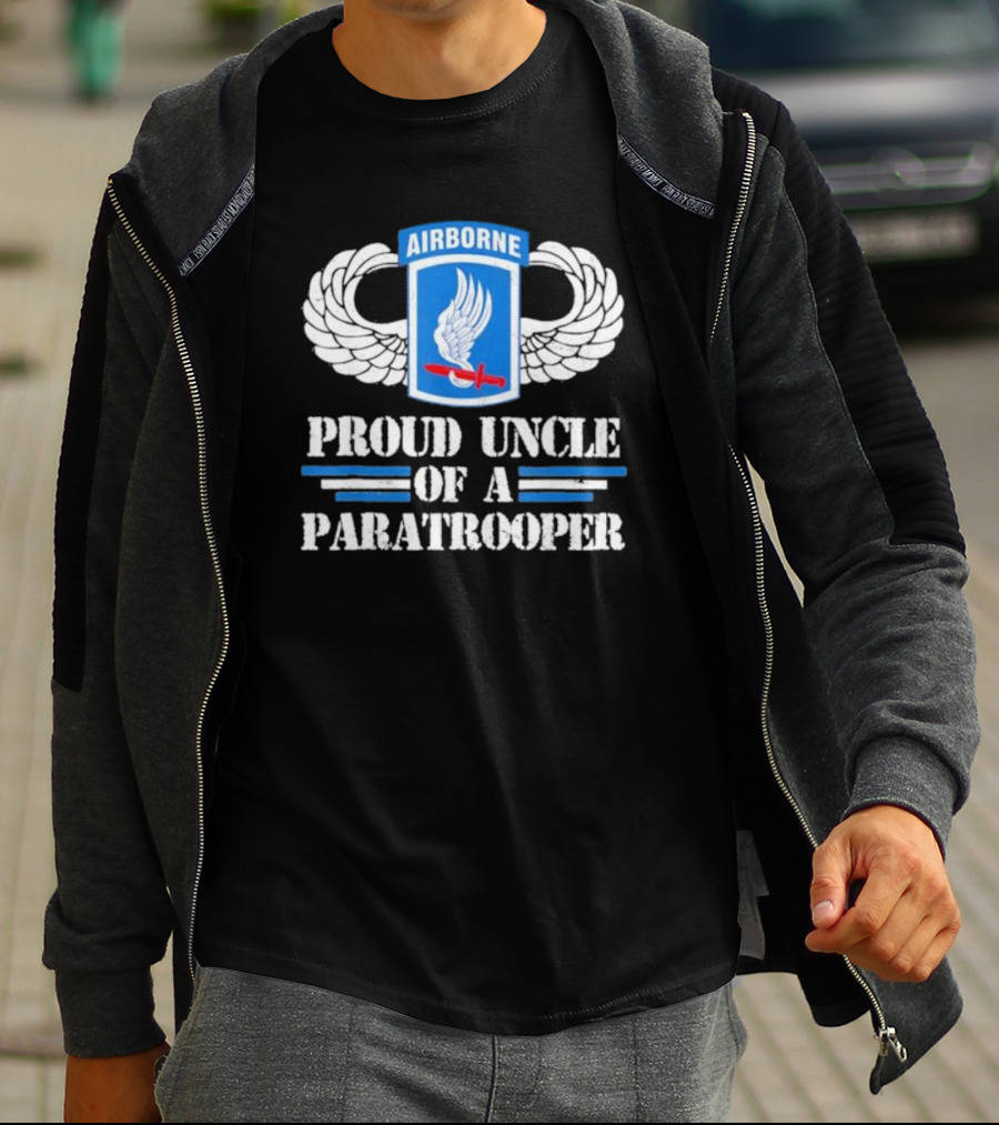 Airborne Wings Proud Uncle Of A Paratrooper T-Shirt