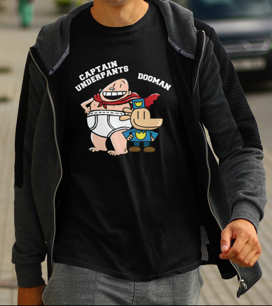 Captain Underpants And Dogman Fun Characters Duo T-Shirt