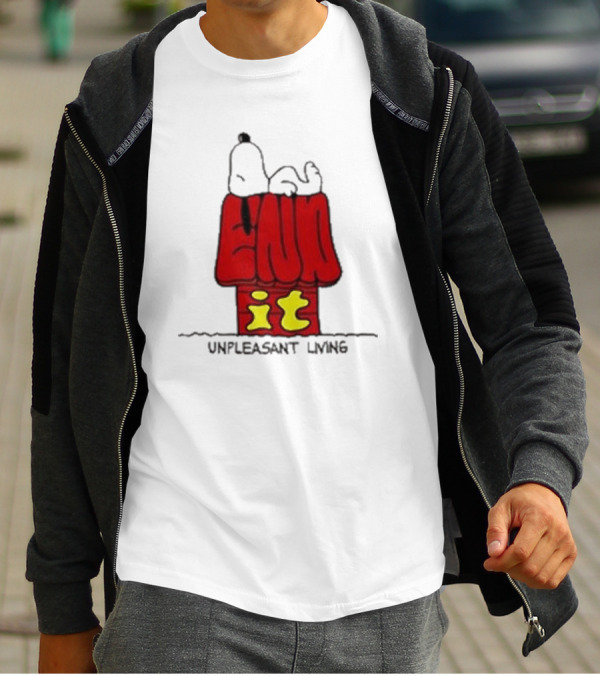 End It Unpleasant Living Pistachio Gallery Doghouse T-Shirt