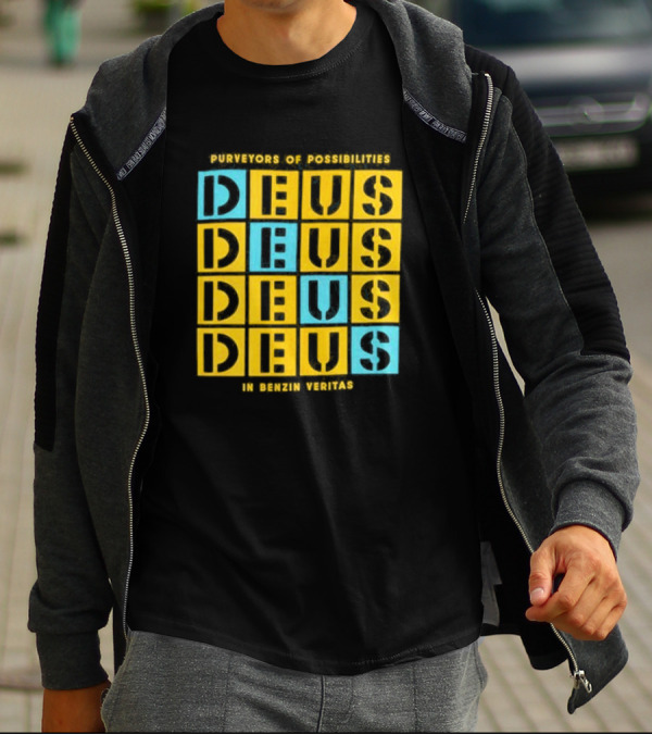 Purveyors Of Possibilities Deus Deus Deus Deus In Benzin Veritas T-Shirt