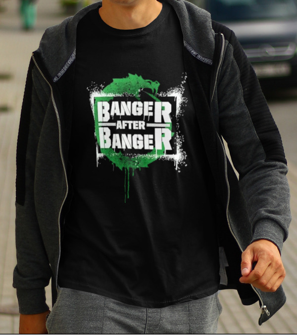 Sheamus Banger After Banger Dragon Green Paint Splatter T-Shirt
