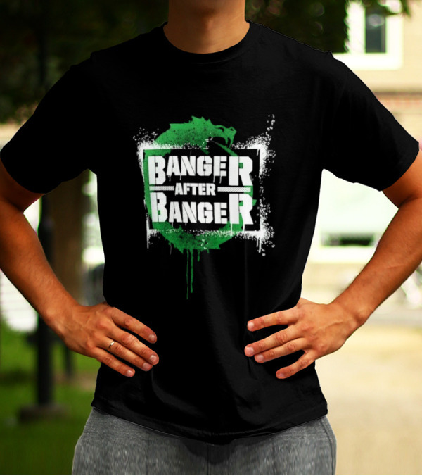 Sheamus Banger After Banger Dragon Green Paint Splatter T-Shirt