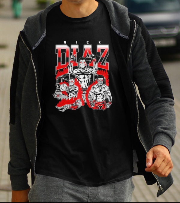 Nick Diaz Skull Fighters MMA Concept T-Shirt
