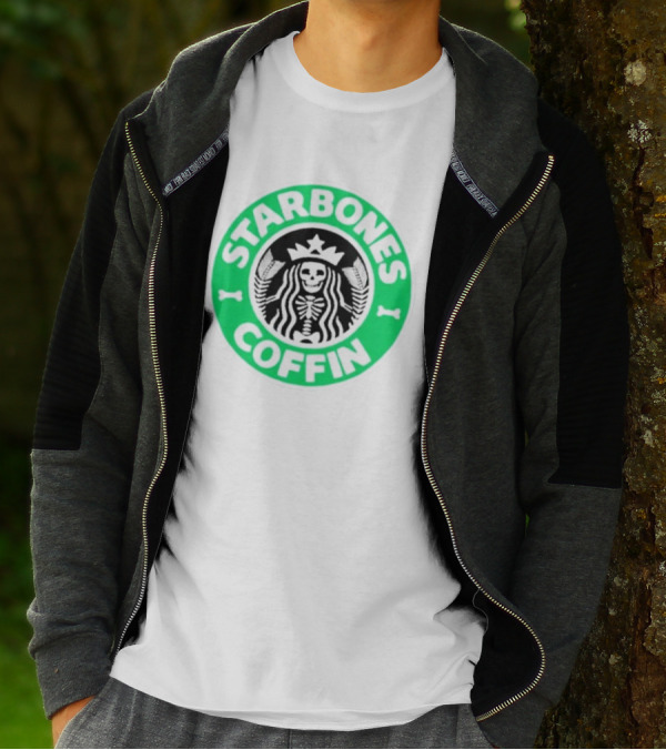 Starbones Coffin Skeleton Emblem T-Shirt