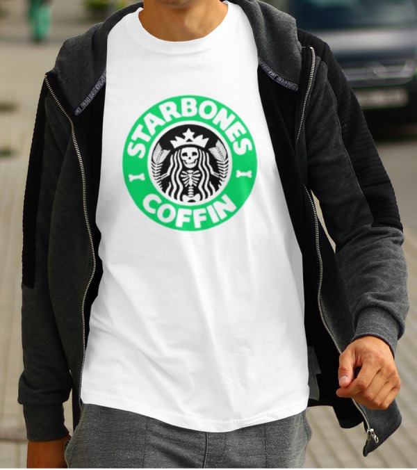 Starbones Coffin Skeleton Emblem T-Shirt