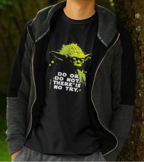 Yoda Do Or Do Not There Is No Try Jedi Wisdom T-Shirt
