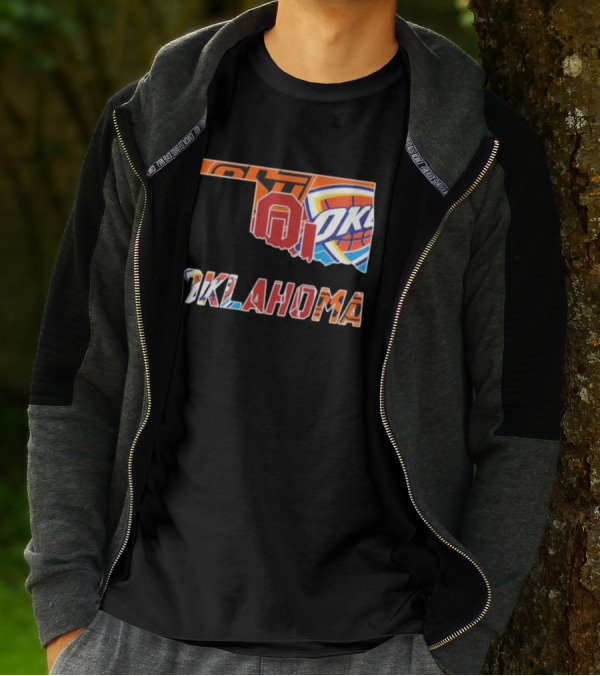 Oklahoma Sports Teams Oklahoma City Thunder Oklahoma State University Cowboys University Of Oklahoma Sooners T-Shirt