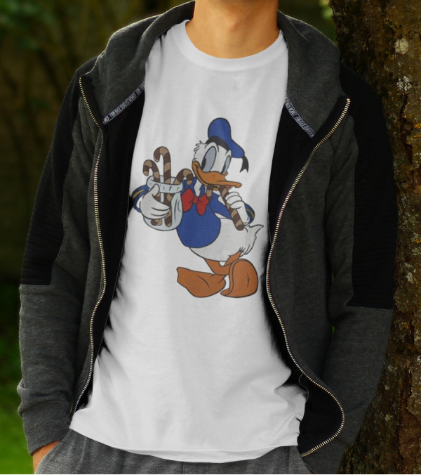 Donald Duck Festive Candy Canes T-Shirt
