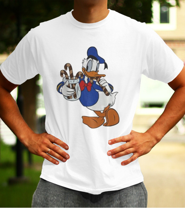 Donald Duck Festive Candy Canes T-Shirt