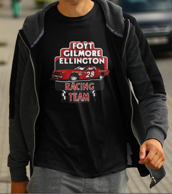 Foyt Gilmore Ellington Racing Team Car 28 Retro Motorsport T-Shirt