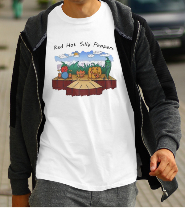 Red Hot Silly Peppers Vegetable Band Performance On Stage T-Shirt