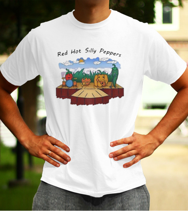 Red Hot Silly Peppers Vegetable Band Performance On Stage T-Shirt
