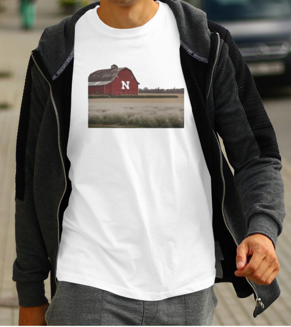 Husker Barn Nebraska Red Barn N T-Shirt