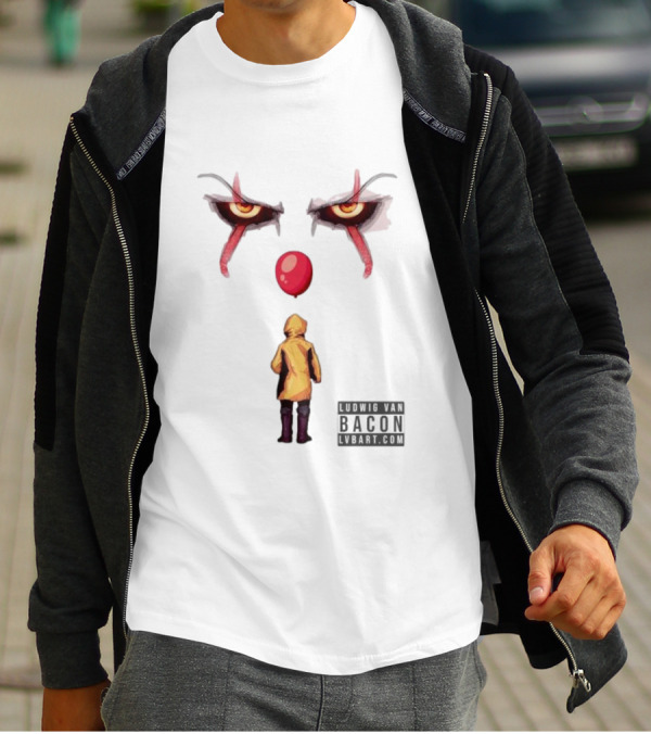 Ludwig Van Bacon It Lvbart Com Yellow Raincoat Red Balloon Eyes T-Shirt