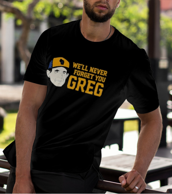 Reviewing The Brew Craig Counsell We’ll Never Forget You Greg Wisconsin Icon T-Shirt