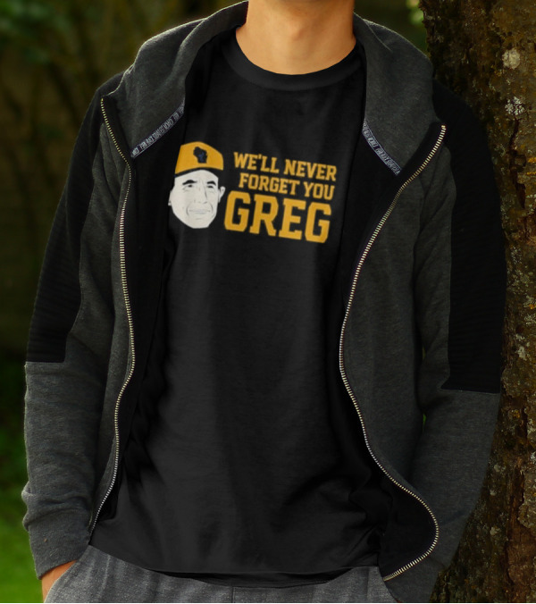 Reviewing The Brew Craig Counsell We’ll Never Forget You Greg Wisconsin Icon T-Shirt