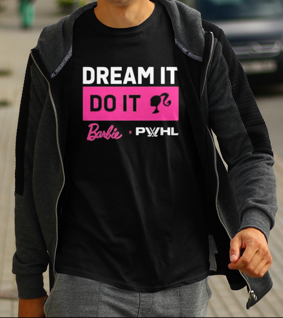 Barbie Dream It Do It X PWHL Collaboration T-Shirt