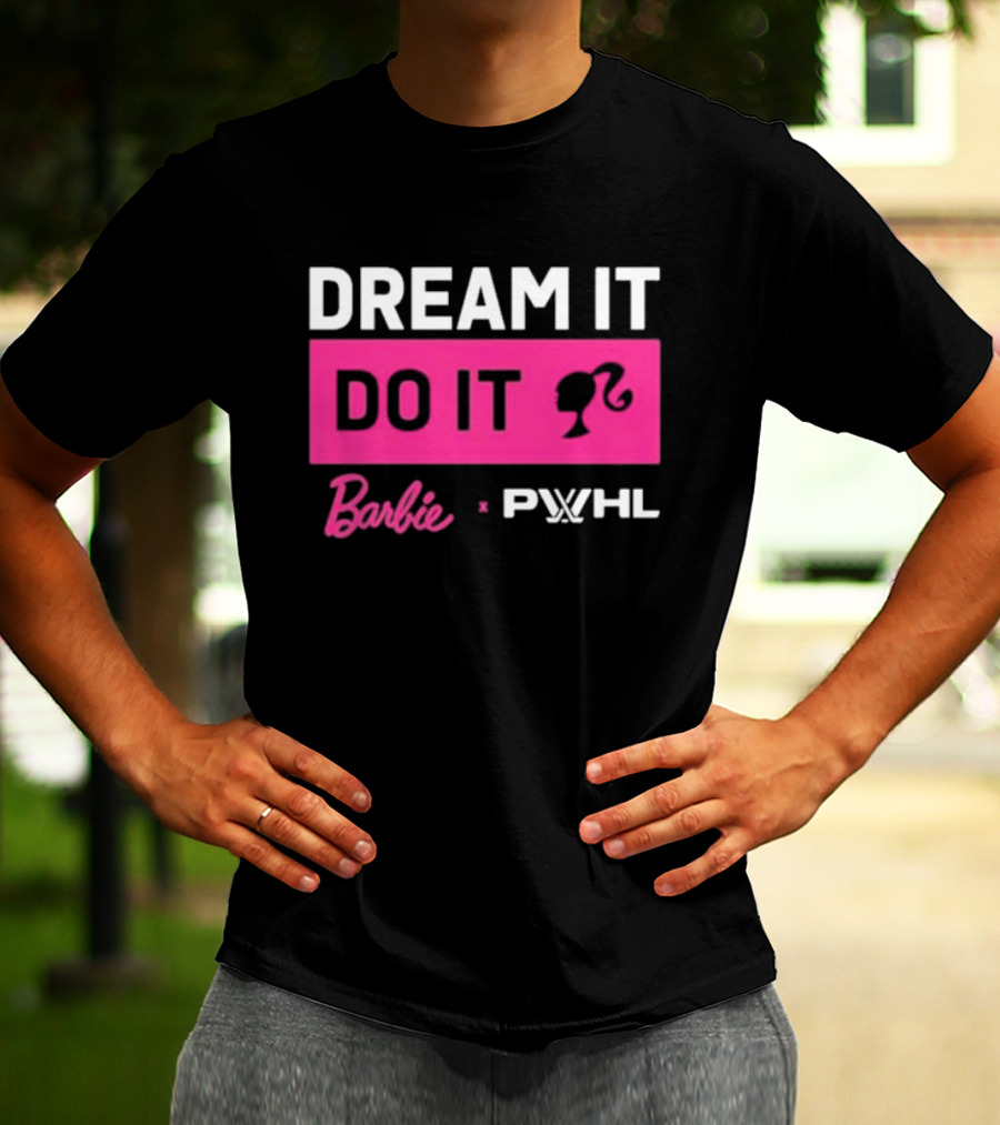Barbie Dream It Do It X PWHL Collaboration T-Shirt