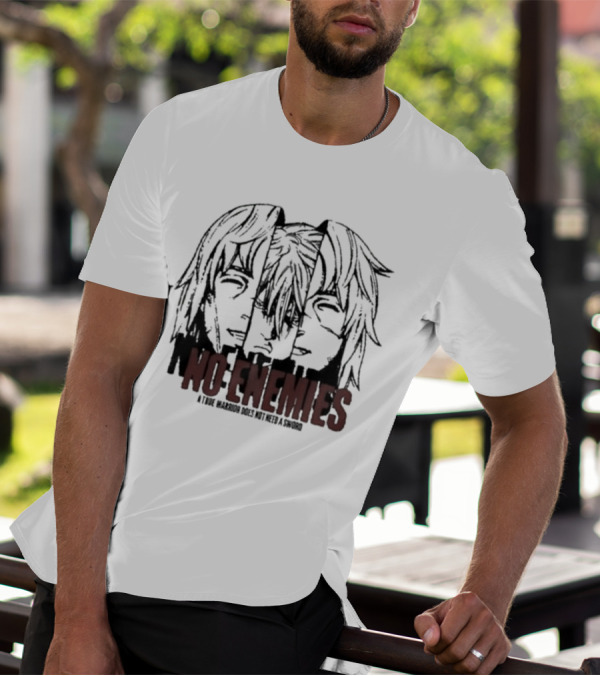 No Enemies A True Warrior Does Not Need A Sword Soul King Manga Faces T-Shirt