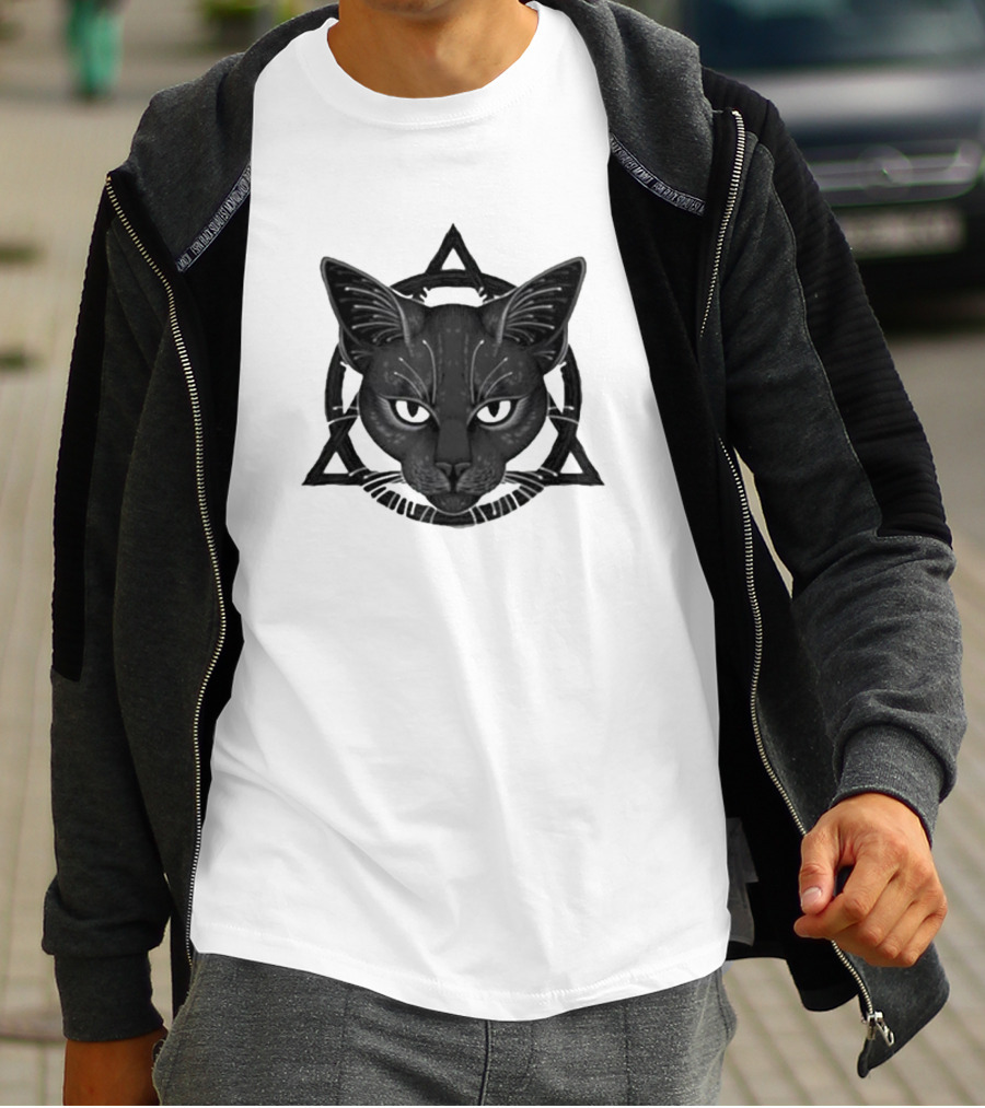 Therian Theta Delta Feline Symbol With Cat T-Shirt