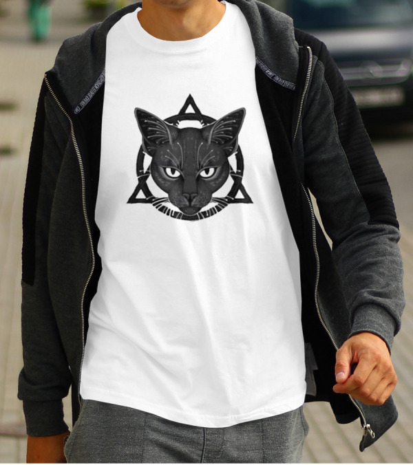 Therian Theta Delta Feline Symbol With Cat T-Shirt