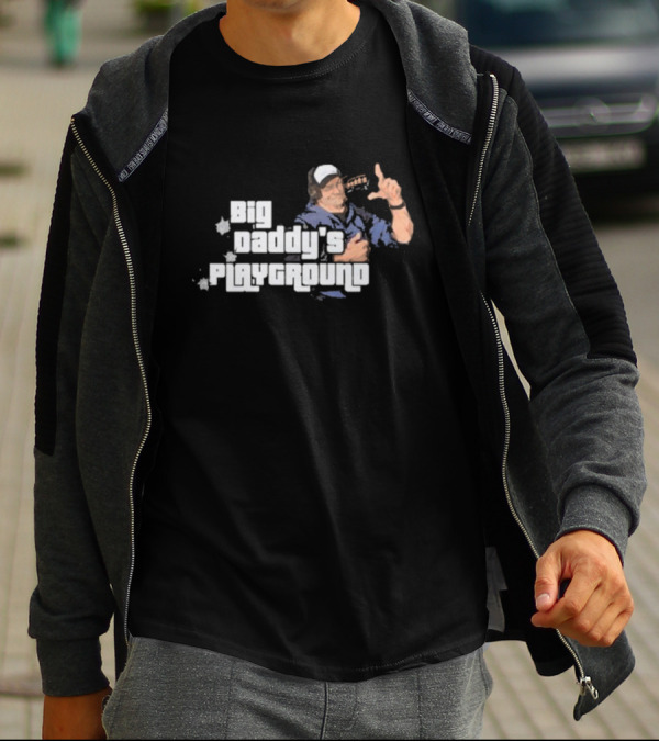 Ned Luke Big Daddy's Playground Retro Style Gaming T-Shirt