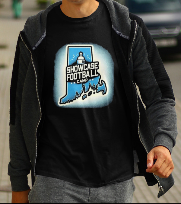 Showcase Football Camp Rhode Island Capitol Map T-Shirt
