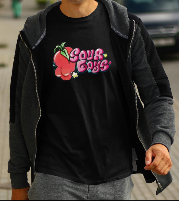 Sourboys Squishy Strawberry Stars T-Shirt