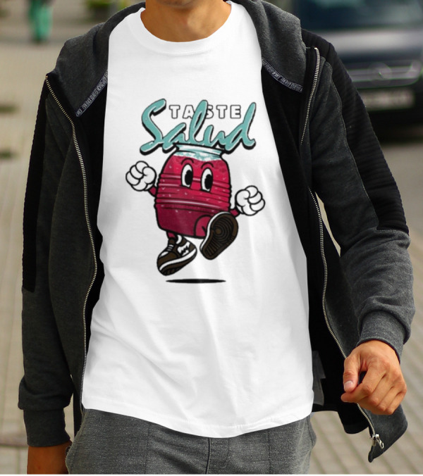Taste Salud Hydration Immunity Energetic Cartoon Character T-Shirt
