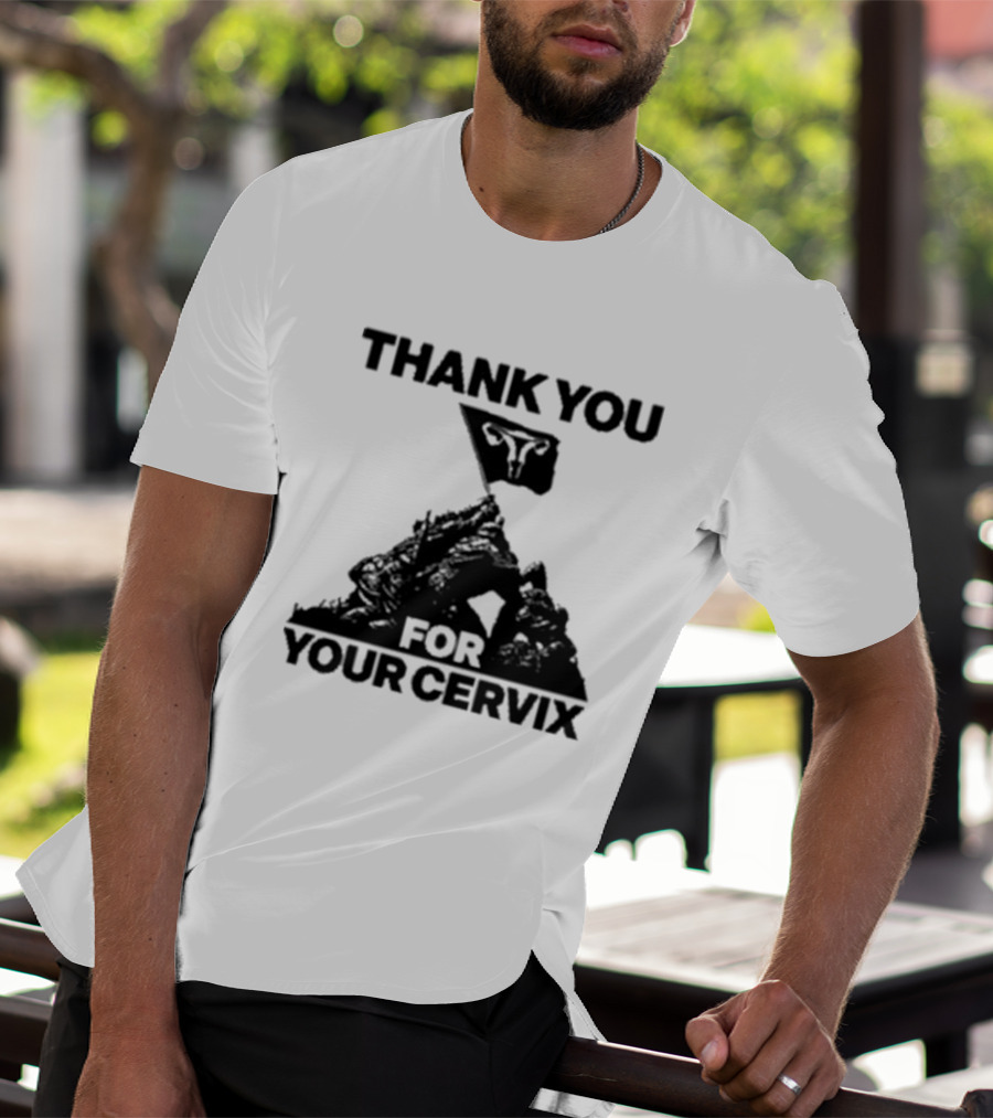 Thank You For Your Cervix Iconic Flag T-Shirt