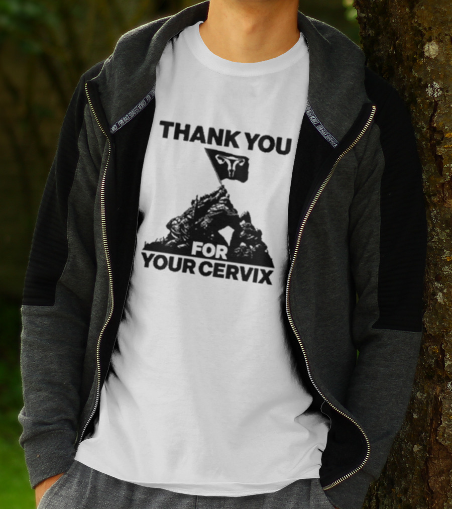Thank You For Your Cervix Iconic Flag T-Shirt