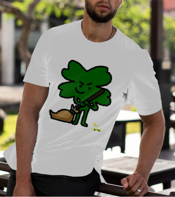 The Celtics Sweep The Pacers NBA Paint Shamrock Holding Broom T-Shirt