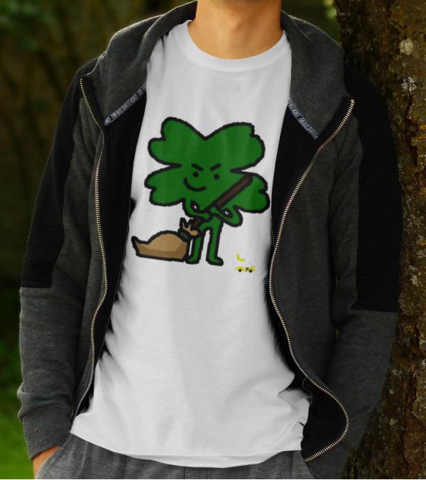 The Celtics Sweep The Pacers NBA Paint Shamrock Holding Broom T-Shirt