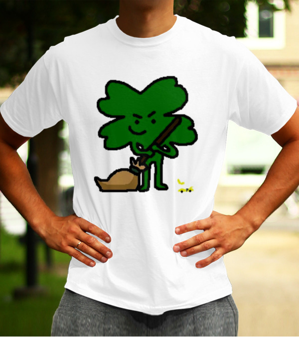 The Celtics Sweep The Pacers NBA Paint Shamrock Holding Broom T-Shirt