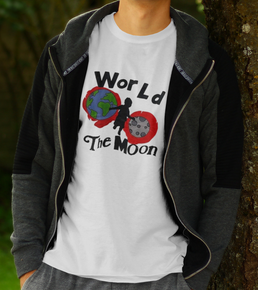World The Moon Child Earth And Moon T-Shirt