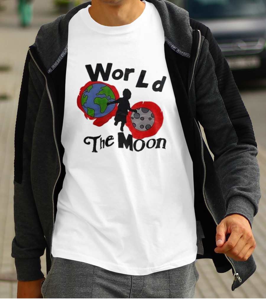 World The Moon Child Earth And Moon T-Shirt