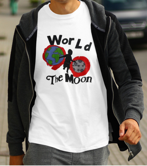 World The Moon Child Earth And Moon T-Shirt