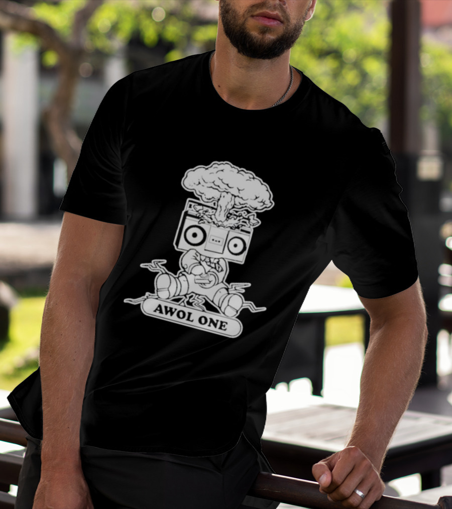 Awol One Exploding Boombox Head T-Shirt